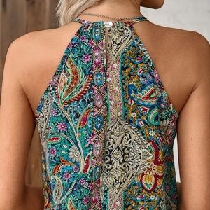 A paisley tank top, great for spring and summer.